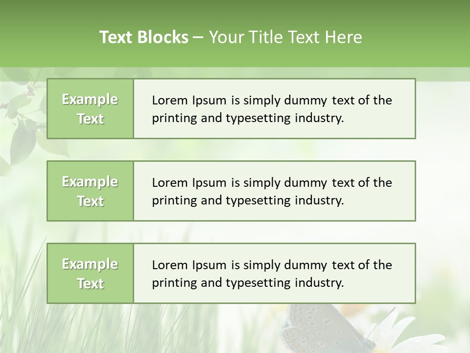 Blue Beginning Nature PowerPoint Template