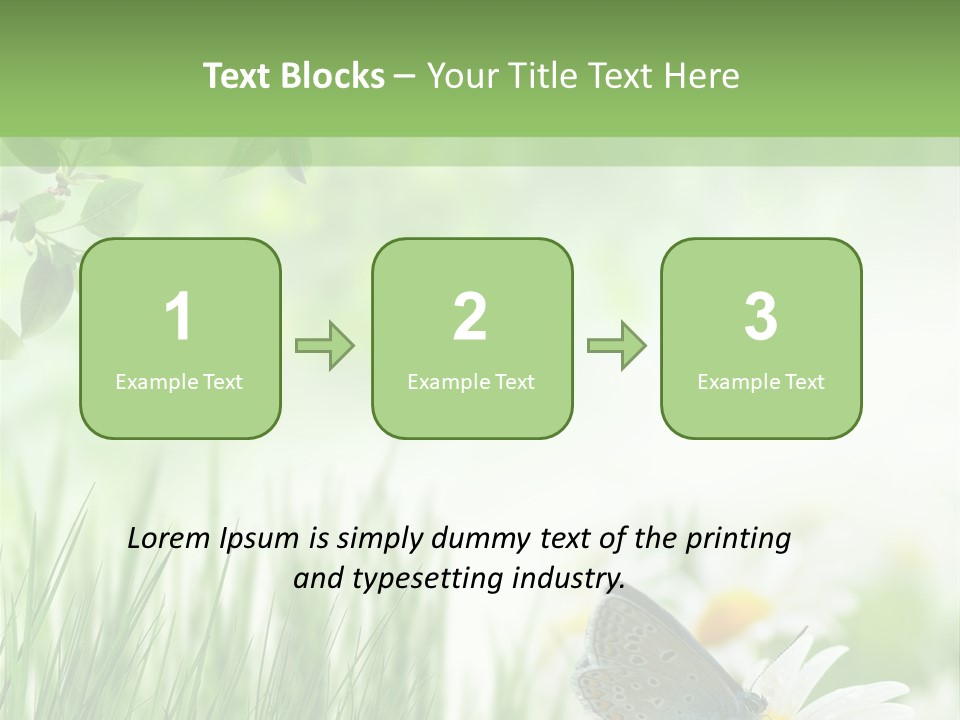 Blue Beginning Nature PowerPoint Template