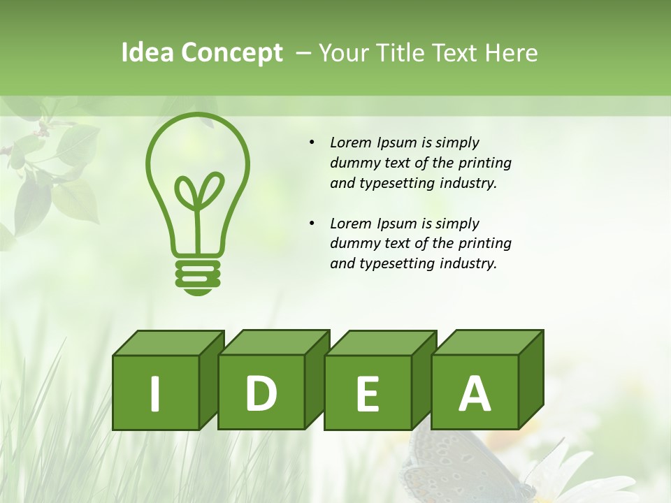 Blue Beginning Nature PowerPoint Template