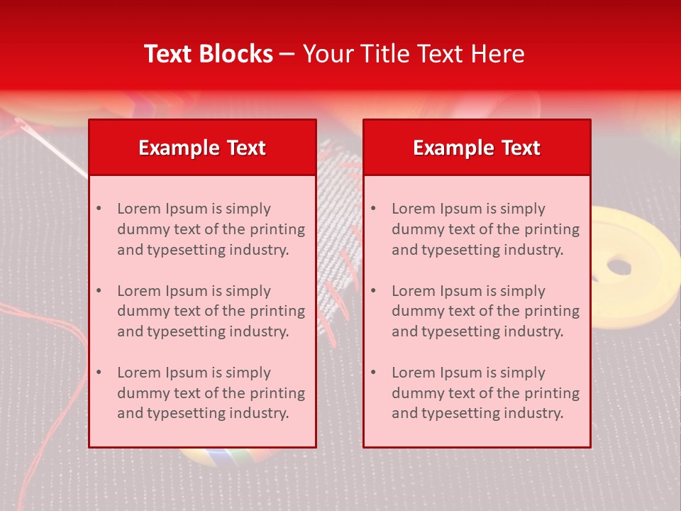 Cotton Color Patch PowerPoint Template