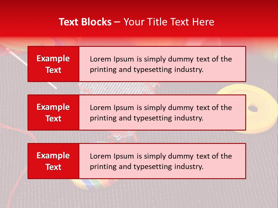 Cotton Color Patch PowerPoint Template