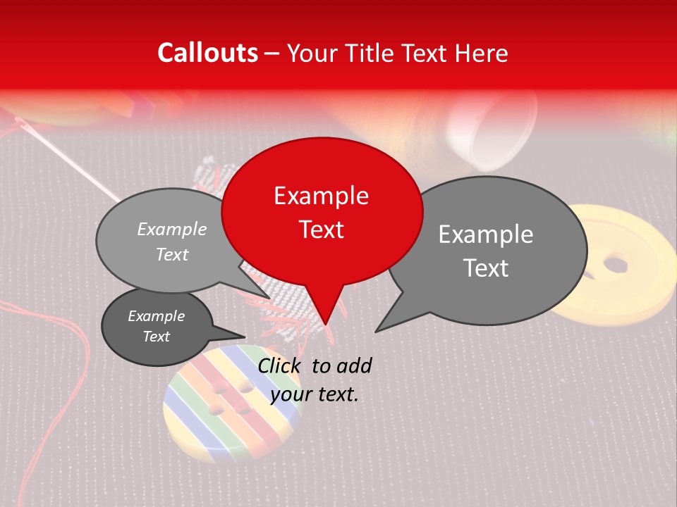 Cotton Color Patch PowerPoint Template