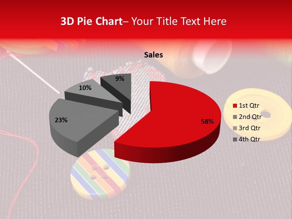 Cotton Color Patch PowerPoint Template