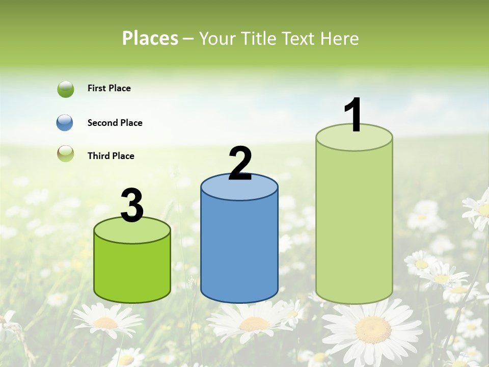 Landscape Blue Green PowerPoint Template