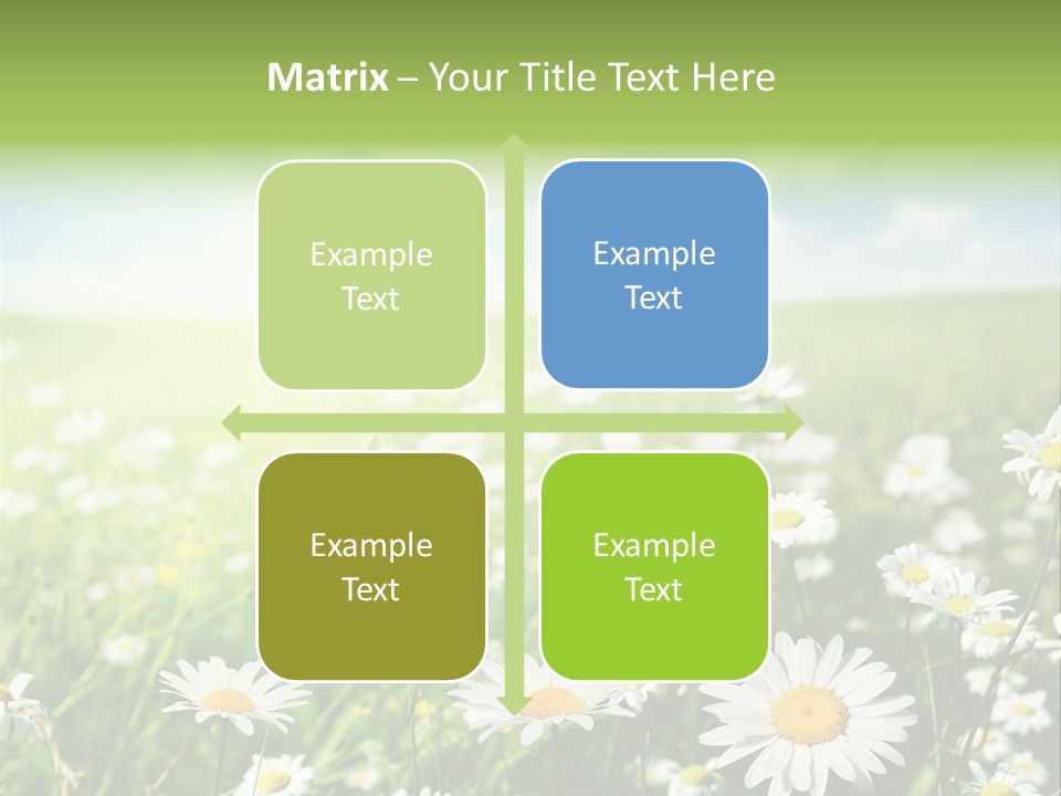 Landscape Blue Green PowerPoint Template