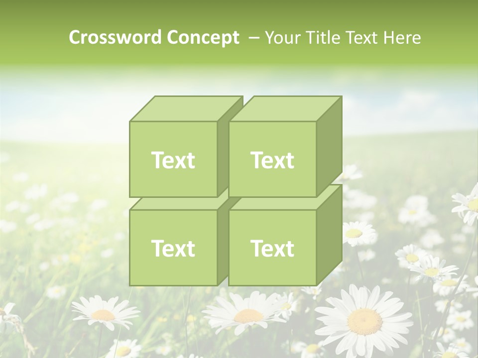 Landscape Blue Green PowerPoint Template