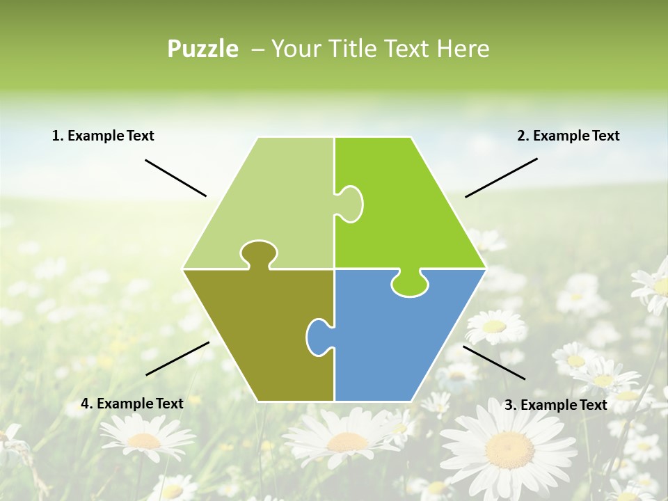 Landscape Blue Green PowerPoint Template