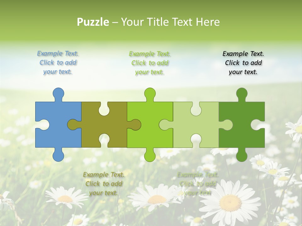 Landscape Blue Green PowerPoint Template