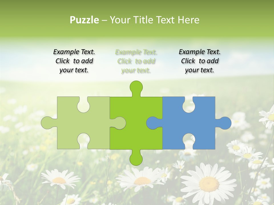 Landscape Blue Green PowerPoint Template