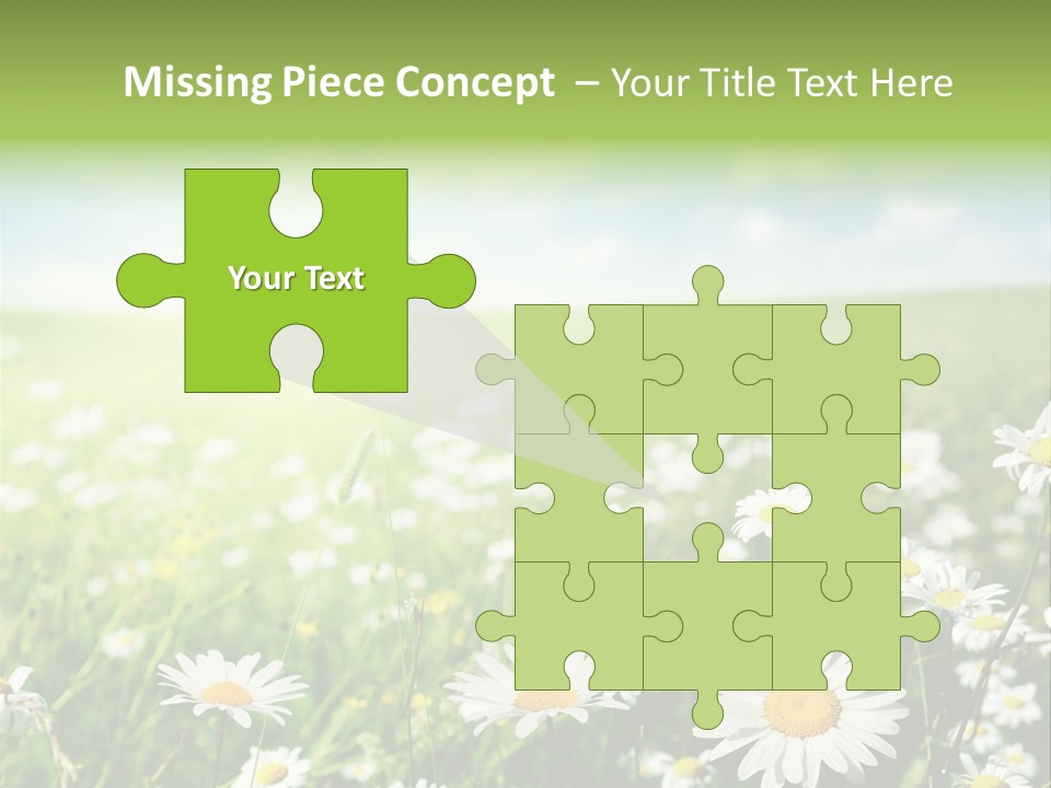 Landscape Blue Green PowerPoint Template