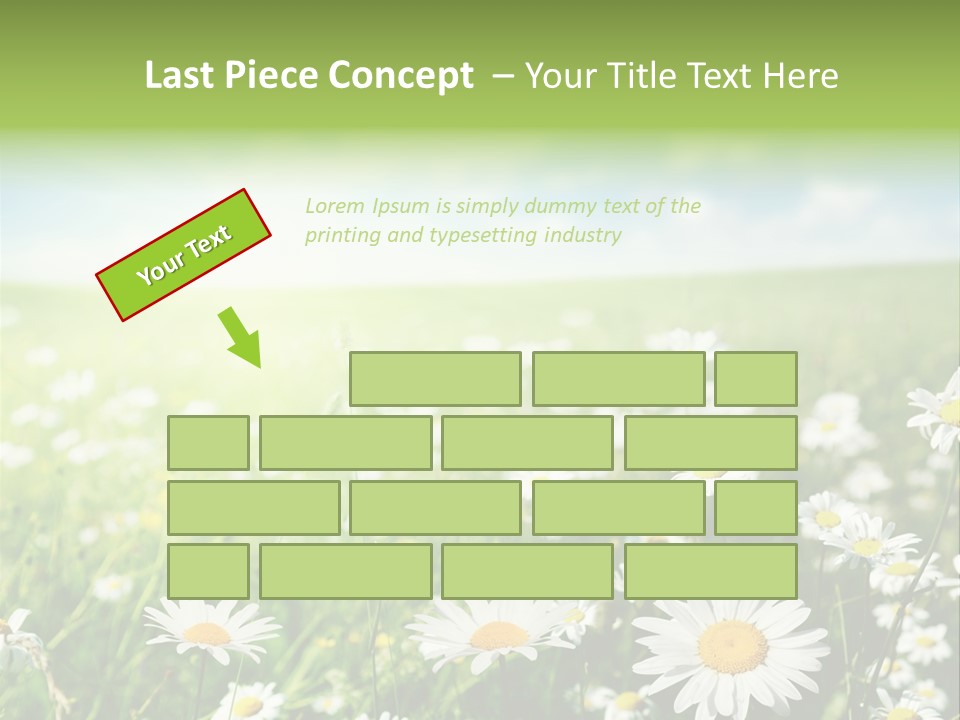 Landscape Blue Green PowerPoint Template