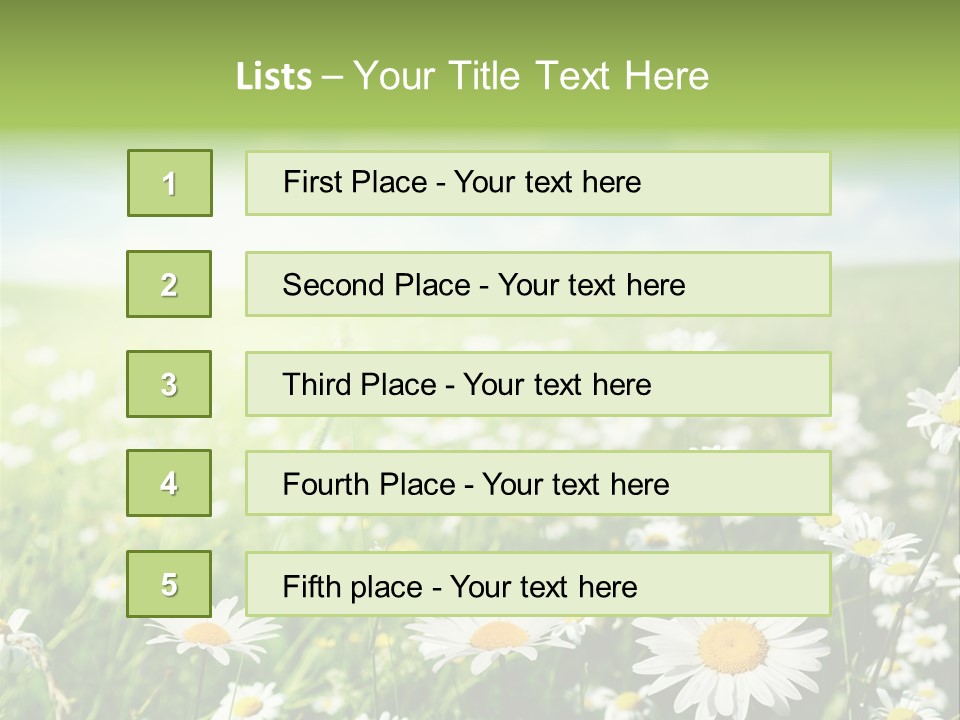 Landscape Blue Green PowerPoint Template
