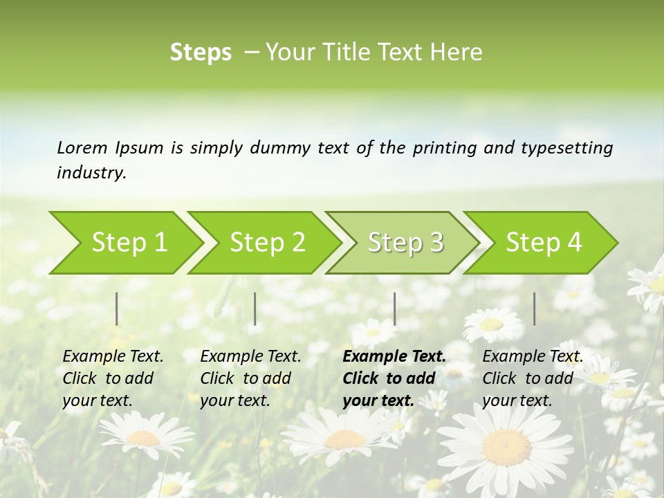 Landscape Blue Green PowerPoint Template