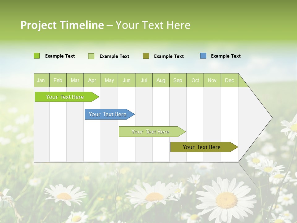 Landscape Blue Green PowerPoint Template