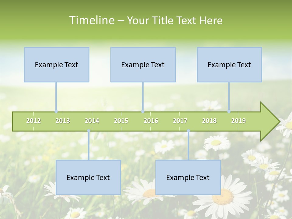 Landscape Blue Green PowerPoint Template