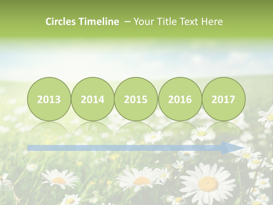 Landscape Blue Green PowerPoint Template