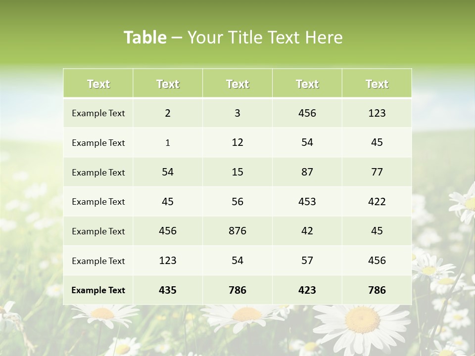 Landscape Blue Green PowerPoint Template