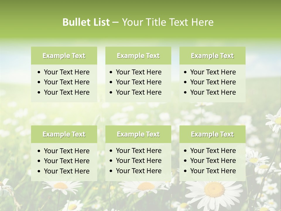 Landscape Blue Green PowerPoint Template