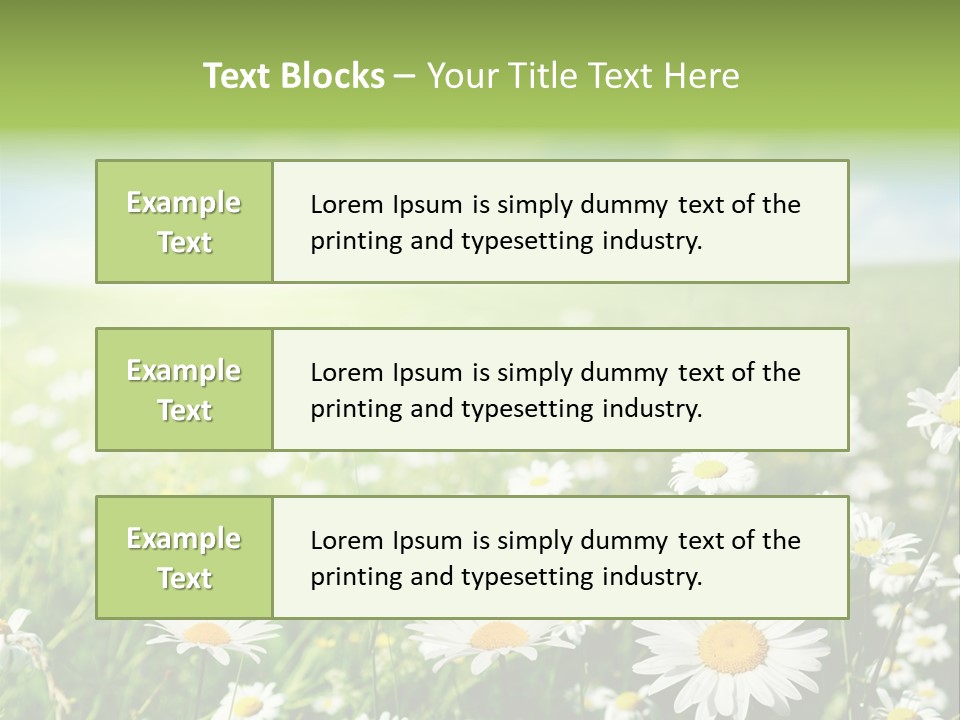 Landscape Blue Green PowerPoint Template