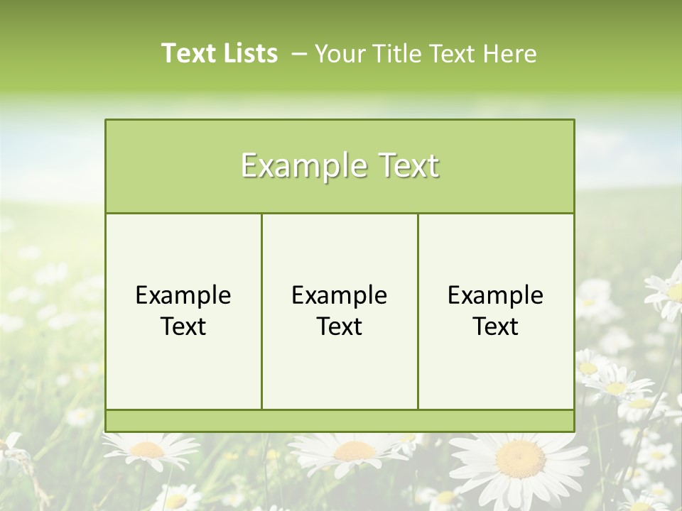 Landscape Blue Green PowerPoint Template