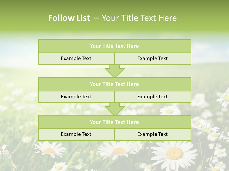 Landscape Blue Green PowerPoint Template