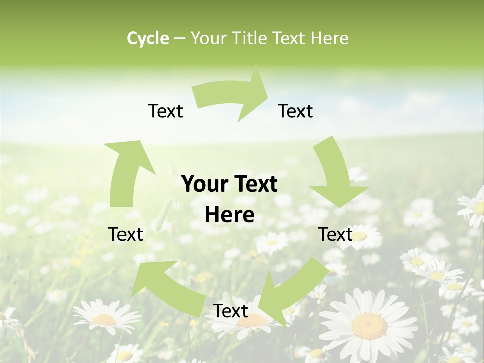 Landscape Blue Green PowerPoint Template