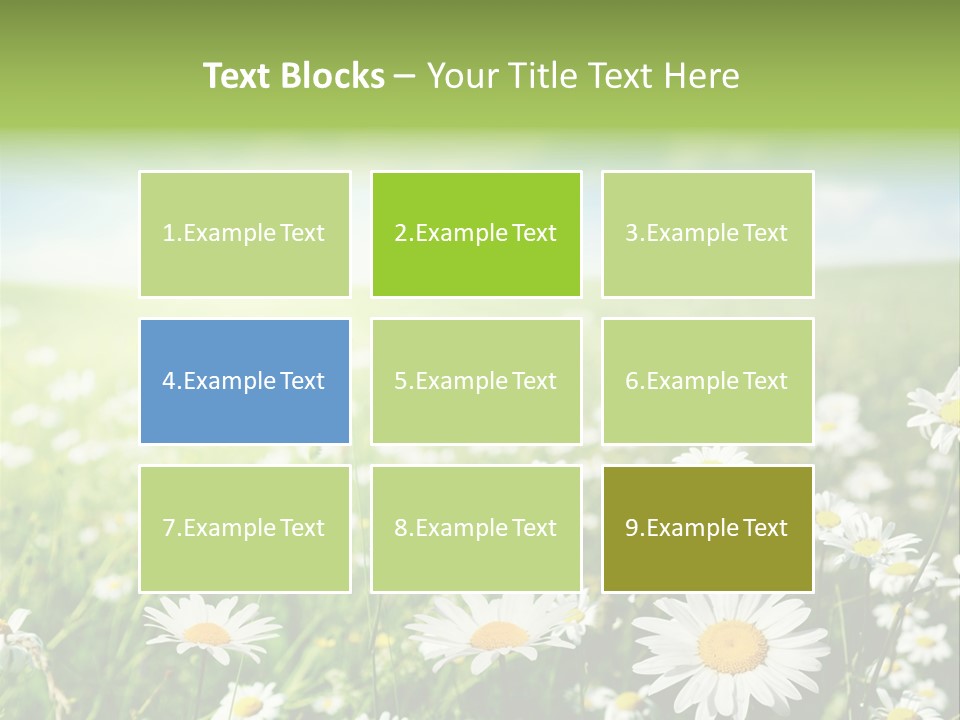 Landscape Blue Green PowerPoint Template