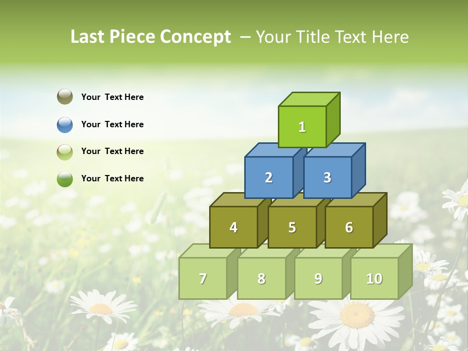 Landscape Blue Green PowerPoint Template