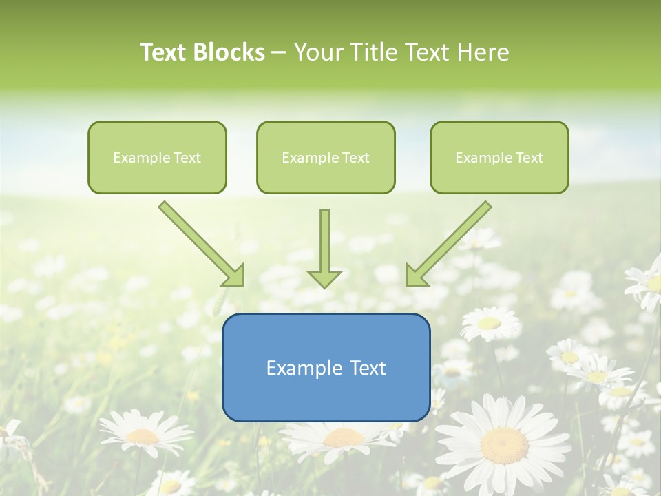 Landscape Blue Green PowerPoint Template