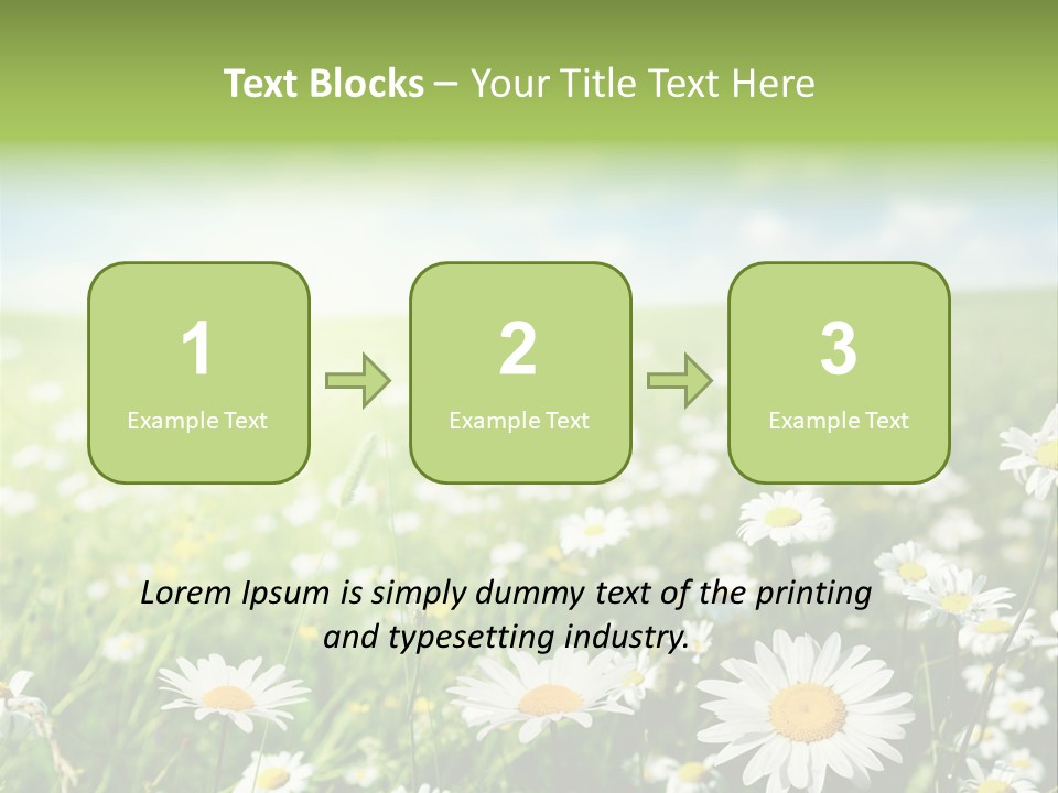 Landscape Blue Green PowerPoint Template