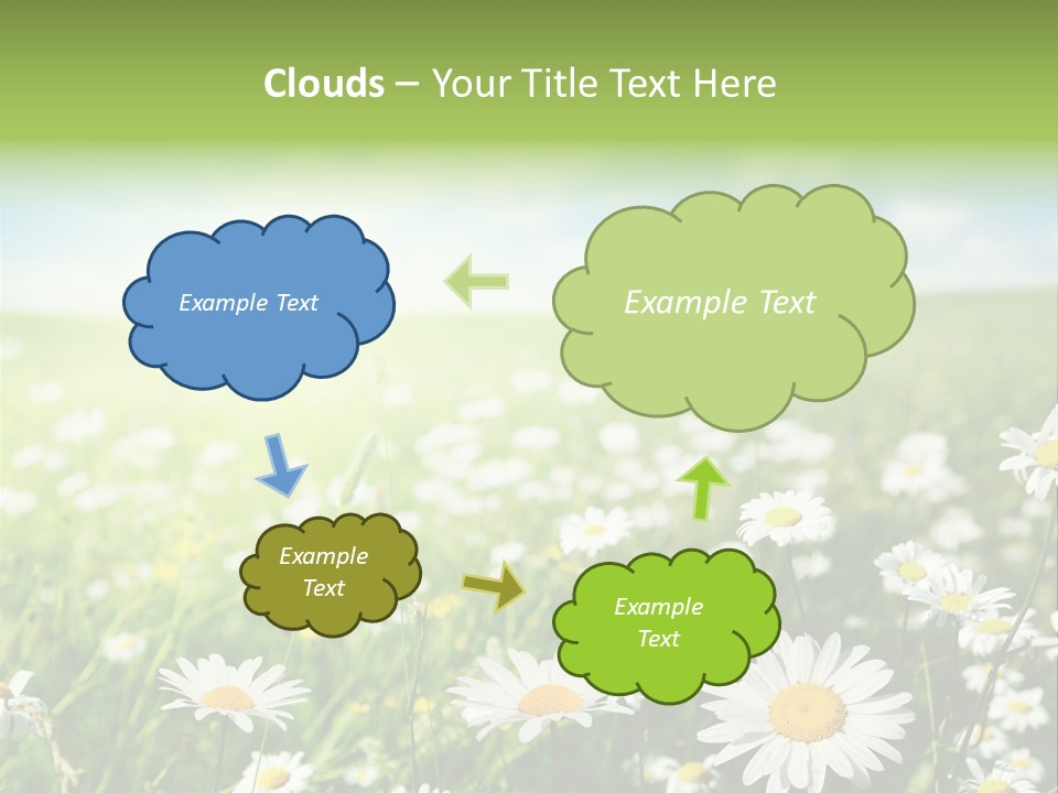 Landscape Blue Green PowerPoint Template