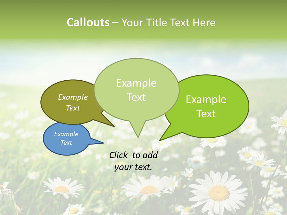 Landscape Blue Green PowerPoint Template