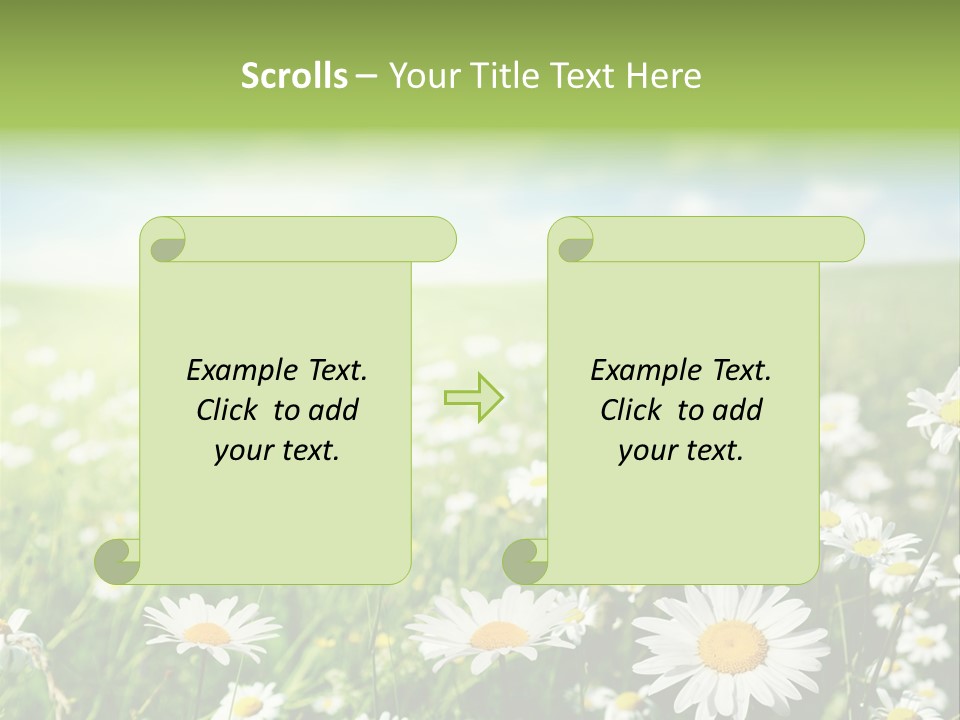 Landscape Blue Green PowerPoint Template