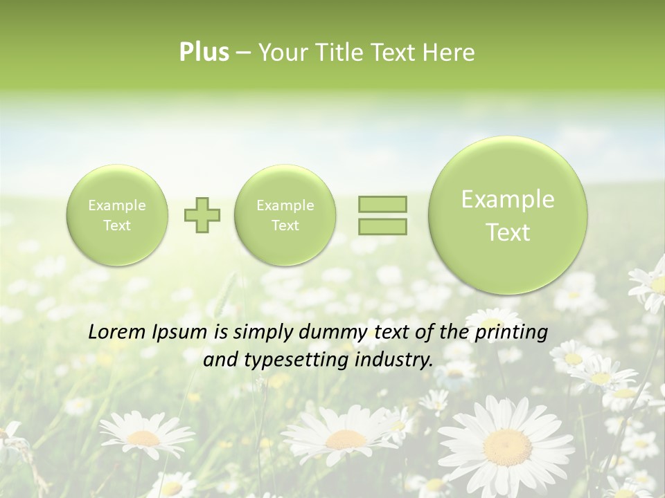 Landscape Blue Green PowerPoint Template