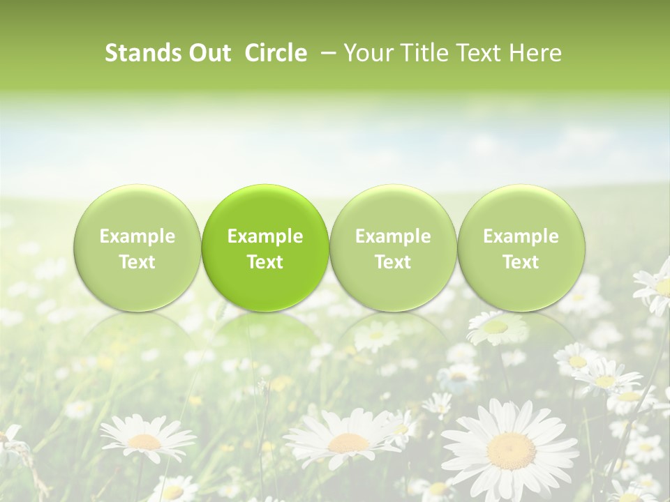 Landscape Blue Green PowerPoint Template