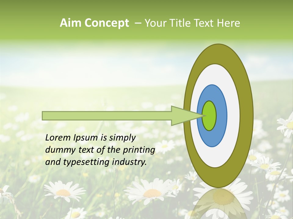 Landscape Blue Green PowerPoint Template