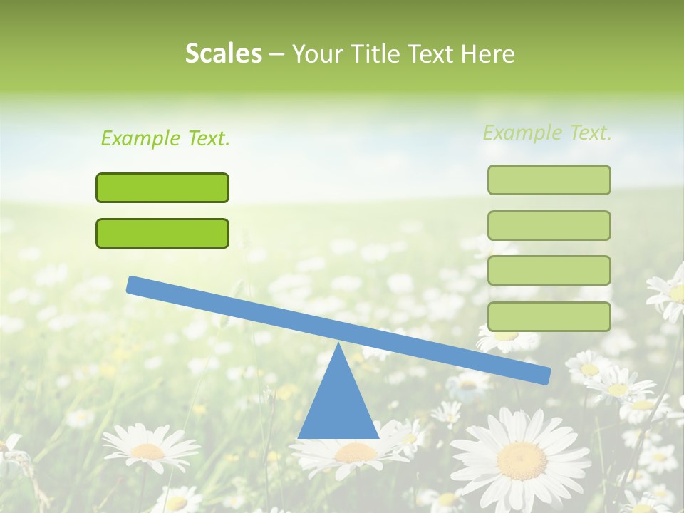 Landscape Blue Green PowerPoint Template