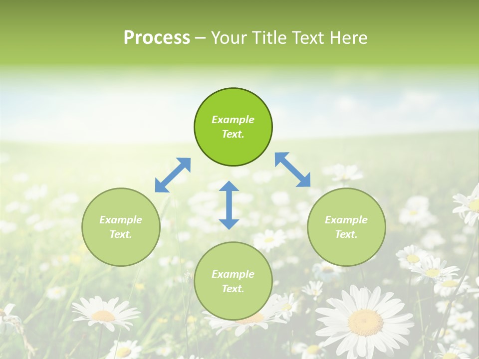 Landscape Blue Green PowerPoint Template