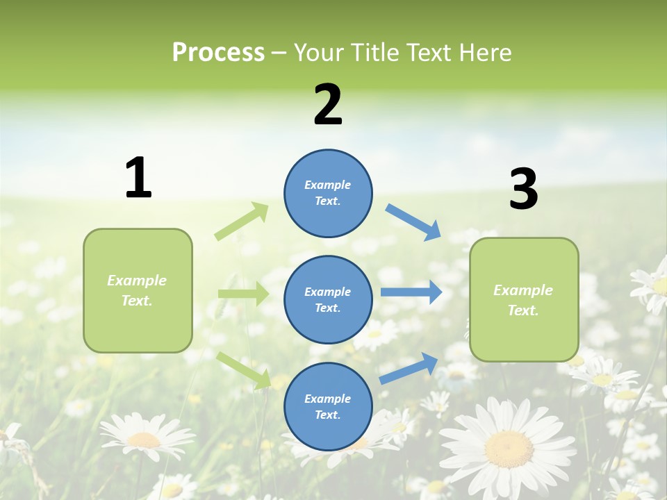 Landscape Blue Green PowerPoint Template