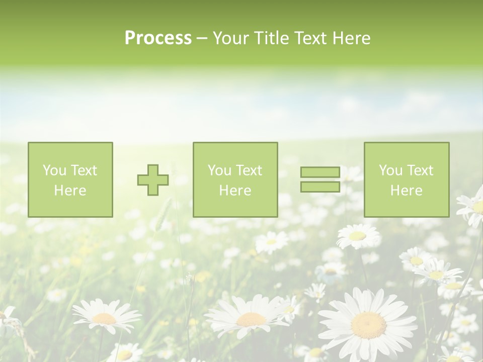 Landscape Blue Green PowerPoint Template