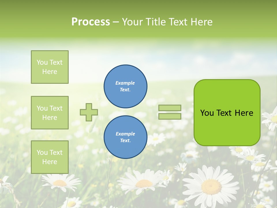 Landscape Blue Green PowerPoint Template