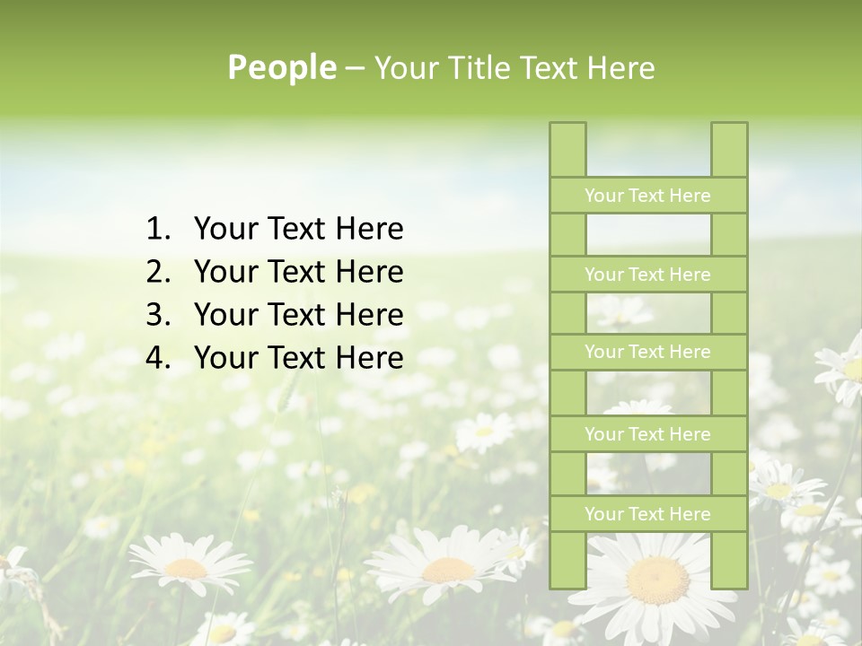 Landscape Blue Green PowerPoint Template