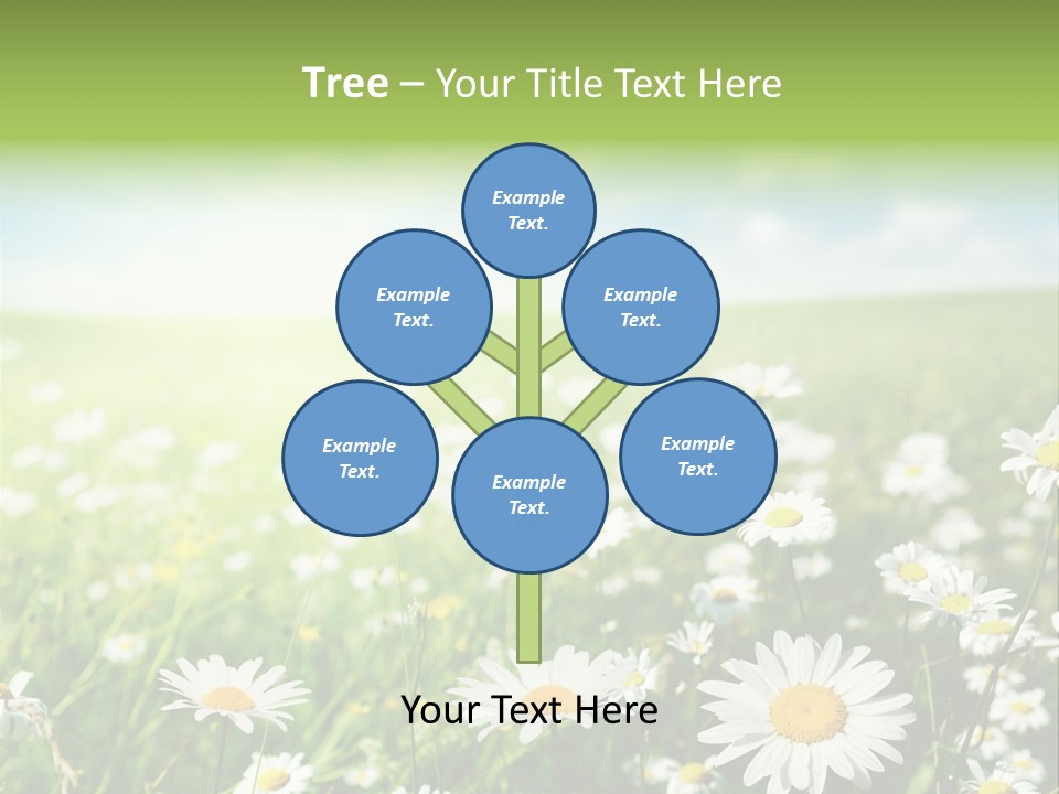 Landscape Blue Green PowerPoint Template