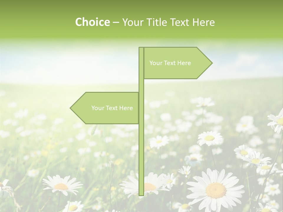 Landscape Blue Green PowerPoint Template