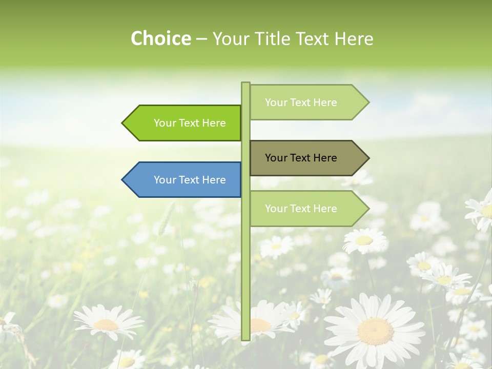 Landscape Blue Green PowerPoint Template