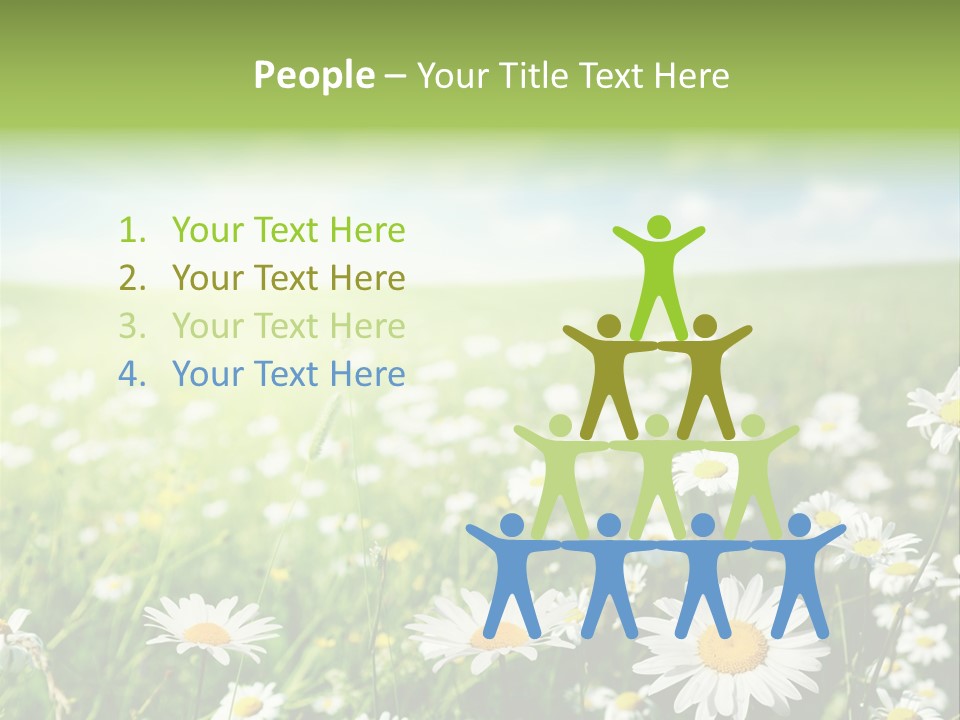 Landscape Blue Green PowerPoint Template