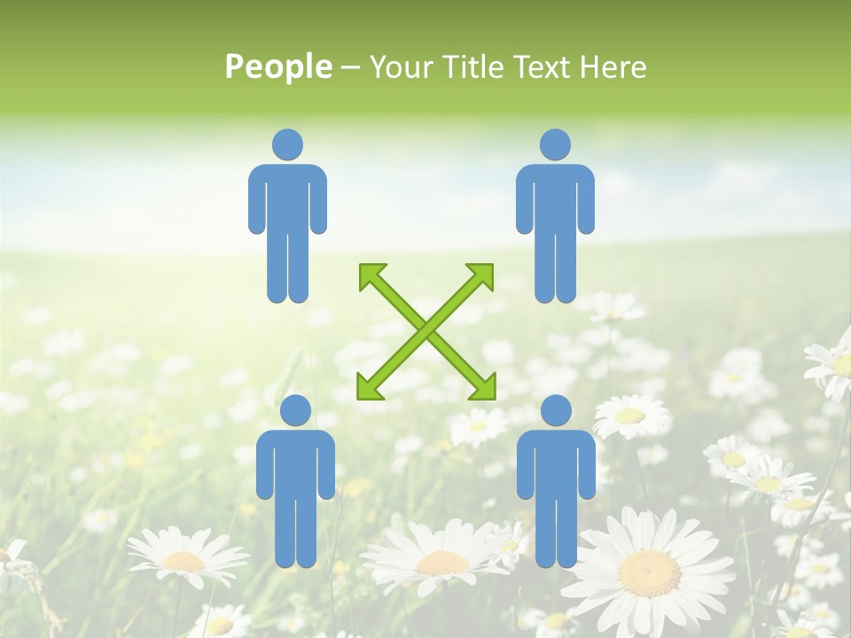 Landscape Blue Green PowerPoint Template