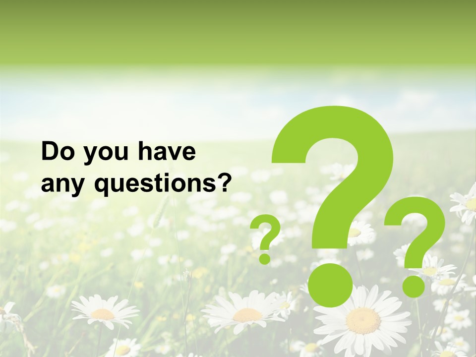 Landscape Blue Green PowerPoint Template