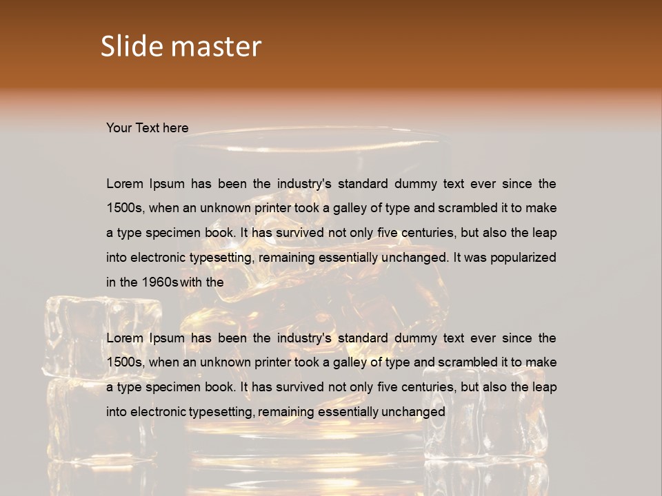 Scottish Yellow Table PowerPoint Template