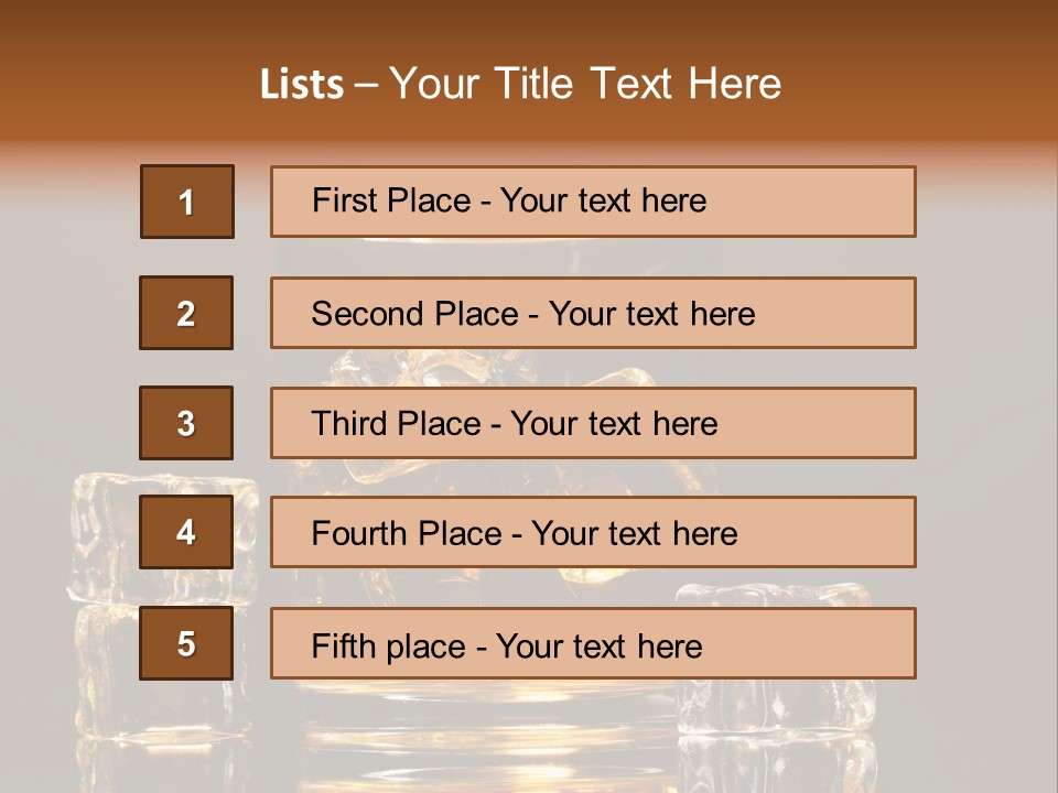 Scottish Yellow Table PowerPoint Template
